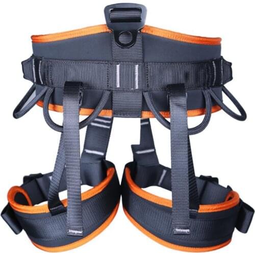 Climbing Harness Outdoor Rock Climbing Harness Protect Waist Safety Harness Half Body Harness for Mountaineering Fire Rescue