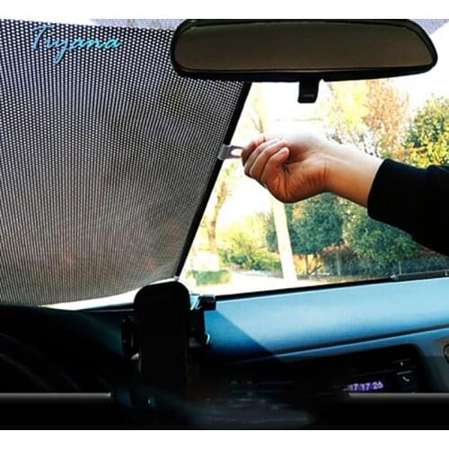 Retractable Sun Block Automatic Retractable Window Shutter Car Sun Block Home Car Curtain Side Window Block Heat Insulation 5