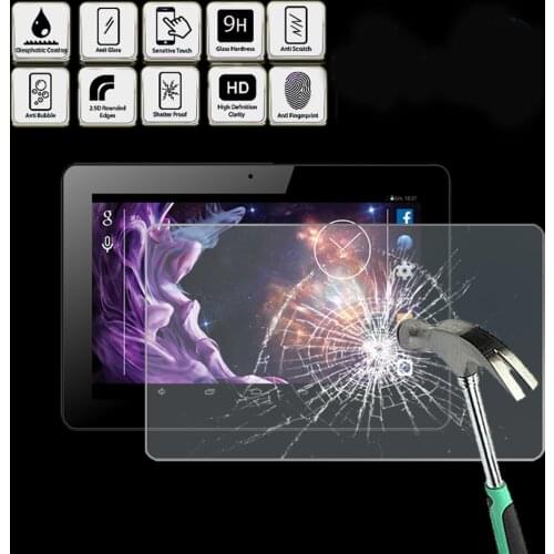 Tablet Tempered Glass Screen Protector Cover for Dragon Touch M10X 10.1" - Anti Fingerprint Screen Film Protector Guard Cover