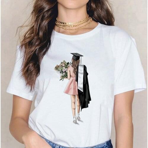 Harajuku Womens Graphic T Shirts Summer Fashion Tops Elegant Pretty Back Print T-shirt Streetwear Casual 2020 Best Friend Outfit