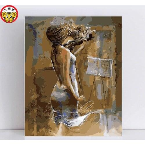 Painting by numbers art paint by number Violin dancers people picture by numbers picture by numbers on canvas with oil
