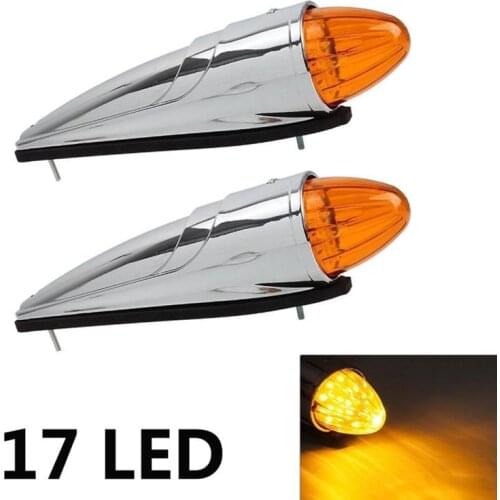 17LED Amber Cab Marker Roof Running Top Lights for Heavy Duty Truck for Volvo International Kenworth/Peterbilt/Freightliner/Mack