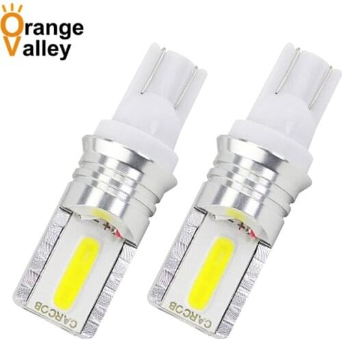 2pcs Car T10 W5W LED 194 168 COB 2 LED Wedge Light Auto Clearance Marker Lamps Interior Side light Bulb