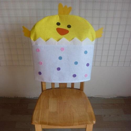 2020 Easter Rabbit Chair Covers Chair Back Covers Chair Protector Cover Slipcover Home Easter Party Decoration