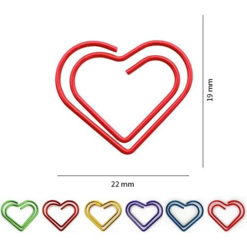 70pcs Metal Paper Clips Escolar Bookmarks Memo Clip Binder Clip Stationery Book Note Decoration