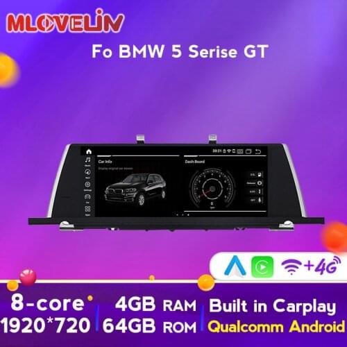 10.25''Android10.0 8Core 4G LTE wifi Carplay For BMW 5 Series F07 GT Car Multimedia radio GPS Player