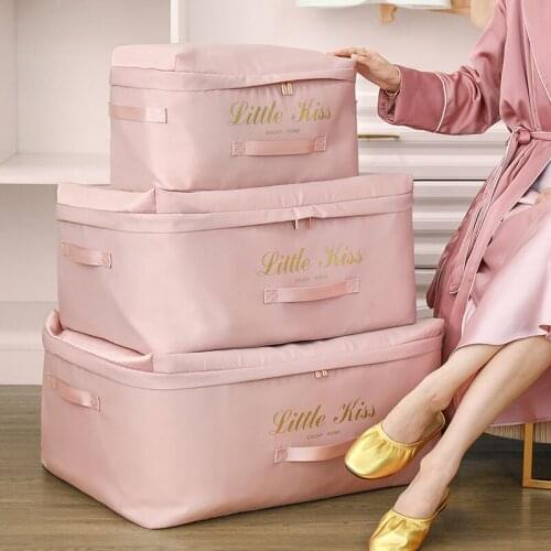 Large Capacity Quilt Blanket Storage Box Foldable Underware Socks Bag Folding Clothes Wardrobe Bedroom Carry Case Accessories