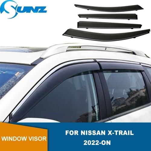 Side Window Deflector For Nissan X-trail Rouge 2022 Window Visor Weathershield Sun Rain Deflector Guards Car Decorations SUNZ