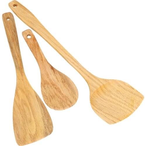 Wood Shovel Wooden Spatula Wooden Turner Cookware Kitchen Tool Rice Spoon for Non-stick Pan Tableware Kitchen Cooking Tool