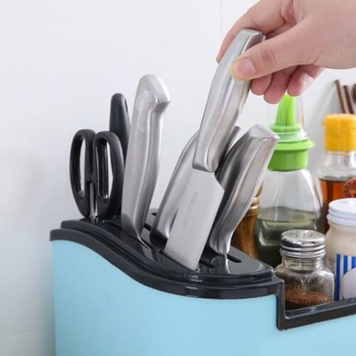 Home Single layer Seasoning Box Kitchen Shelf Tool Storage Rack Multifunction Chopping Block Storage Holder Kitchen Organizer