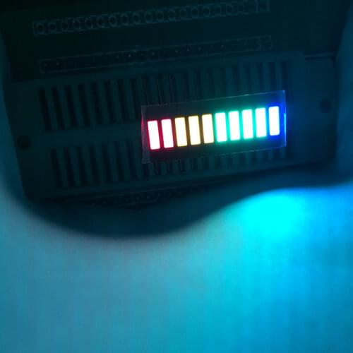 5PCS 10bar LED Display Bargraph Module 10Segment Tube 10 Bar-graph LED Display Multicolor RED White Blue Green Yellow Electronic