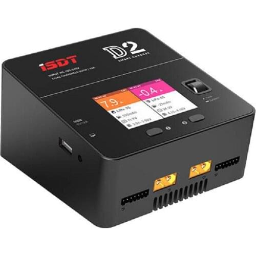 ISDT D2 mark2 Upgrade Version 200W 24A AC Dual Channel Output Smart Battery Balance Charger Upgrade Version