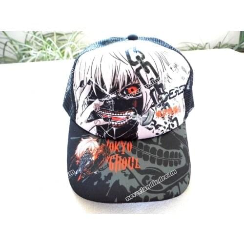 Anime Kaneziki Sun Cap Casual Adjustable Tokyo Ghoul Summer Mesh Hat for Men Women
