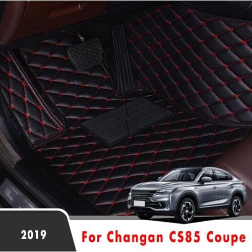 Car Floor Mats For Changan CS85 Coupe 2019 Artificial Leather Foot Pads Carpets Auto Accessories Interior Decoration Cover Rug