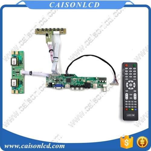 M6-V5.1 LCD TV controller board support VGA AUDIO AV USB TV for 10.1 inch 1024x768 G121X1-L04 G121XGE-L01 by free shipping