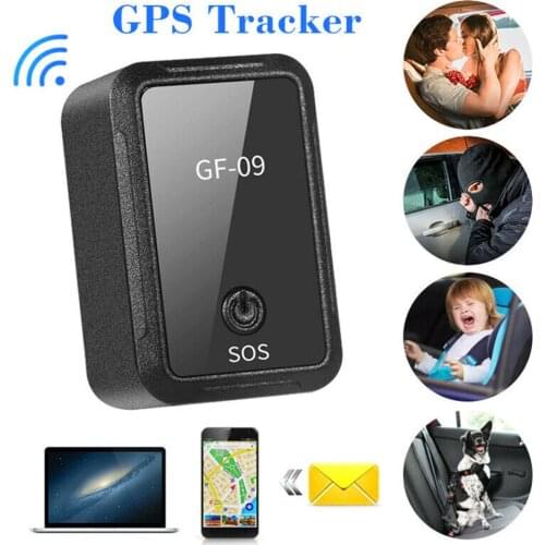 GF-09 Mini GPS Tracker Car GPS Locator APP Control Anti-Theft Device Tracker GSM/GPRS Recording Tracking Device Voice Control