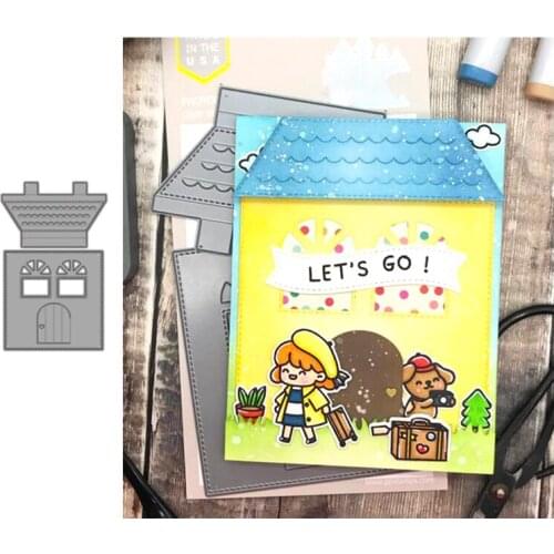 2021 New House Cutting Dies Stamps Dies Scrapbooking Mold Cut Childrens Handmade Tools DIY Craft Decoration Metal Cutting Dies