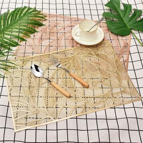 Placemat Foldable Pads Heat Insulation Solid Color Non-Slip Restaurant Table Mat Flexibility Kitchen Placement Home Decor