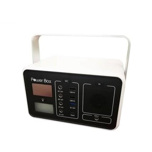 Portable DC solar power generator lithium ion battery 222Wh with 3W speaker