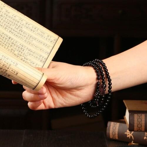 Special offer mahogany beads hanging Bead Bracelet 0.6*108 teeth ebony ebony 6mm and couple Bracelets