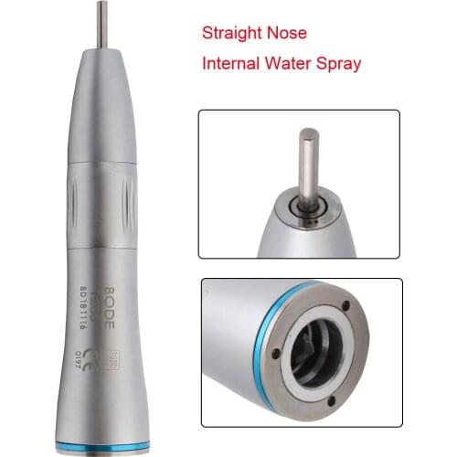 Dental Inner Straight Nose Low Speed Handpiece Internal Water Spray Air Turbine
