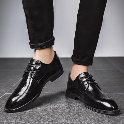 New Mens Genuine Leather Luxury OXford Men Breathable Leather Formal Dress Shoes Male Office Party Wedding Shoes Mocassins