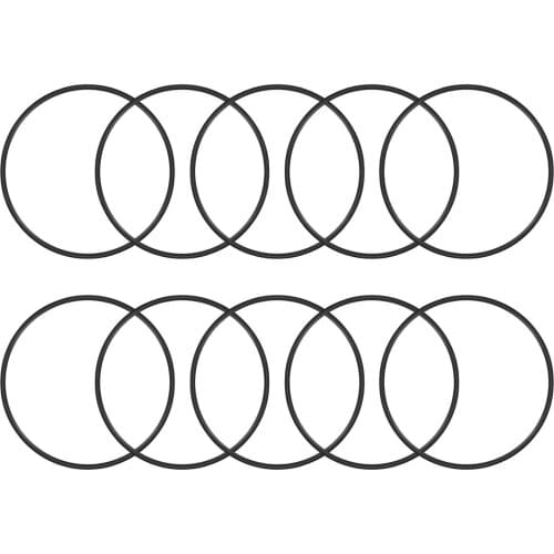 Uxcell O-Rings Nitrile Rubber 63mm x 66.6mm x 1.8mm Seal Rings Sealing Gasket 10pcs