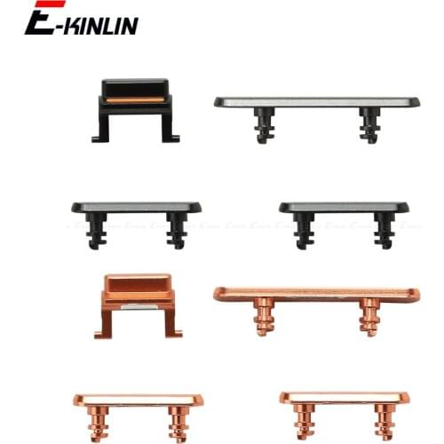 For iPhone X XR XS Max Volume Vibrate Key Switch Power Lock Side Button Full Set Housing Replacement Parts