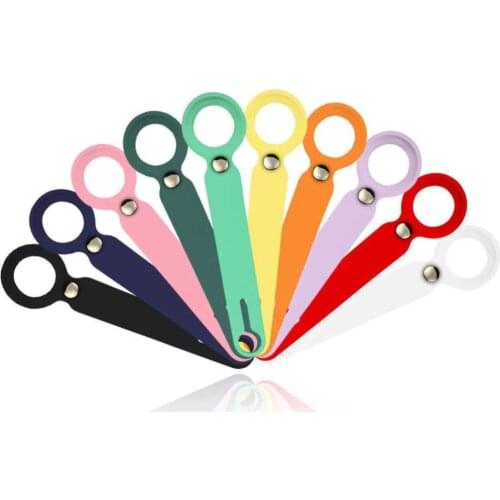 Protective Case for Apple Airtag Silicone Sleeve For Airtags Locator Tracker Anti-lost Device Keychain Protector Cover