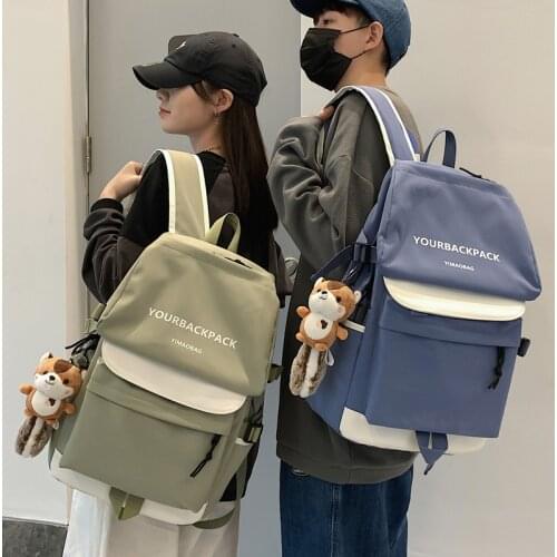 Tooling Style Womens Backpacks Large Capacity School Bags for Teens Korean Harajuku Female School Backpack Woman Multi-pockets