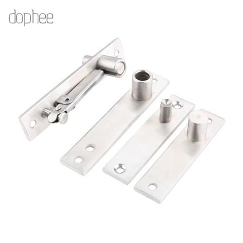 Dophee 1set Pivot Door Hinge Heavy Duty Pivot Hinge for Wood Doors Shaft Stainless Steel Murphy Door Pivot Hing