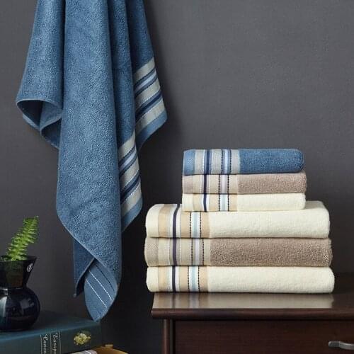 100% Pure Cotton Adults and childrens family bath Towel Soft Absorbent Washcloth Household Gym swimming Beach towels 70x140cm