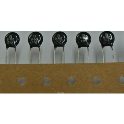 100PCS 100% New and original 7K820 7D820 7mm82V varistor