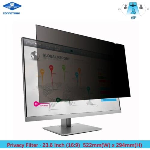 23.6 inch Privacy Filter Screen Protector Film for Widescreen Desktop Monitors 16:9 Ratio