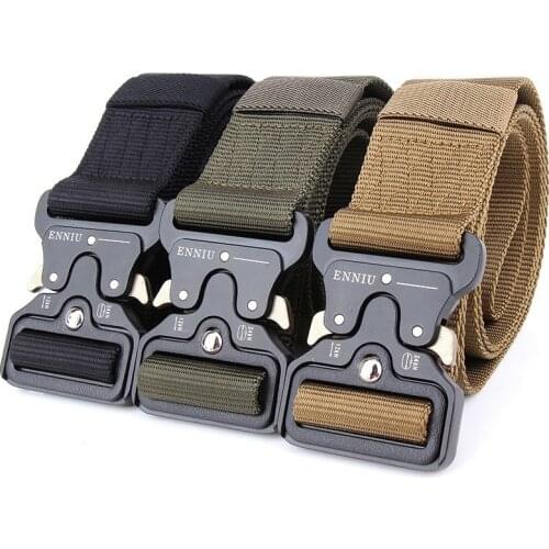 4.3cm Military Training Climbing Nylon Tactical Belt Outdoor Shooting Hunting Camping Multi-function Clothes Gear Waistband
