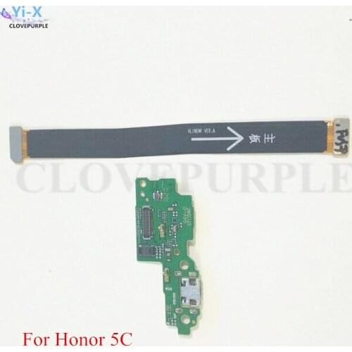 5Sets/Lot Dock Connector USB Charging Port Flex Cable + Motherboard Main Board Connector Flex Cable for Huawei Honor 5C
