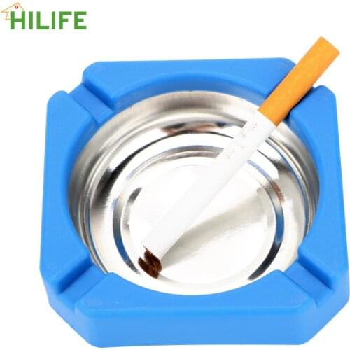 Cigarette Cigar Accessories Household Merchandises Cigarette Tray Creative Plastic square ashtray Ash Storage