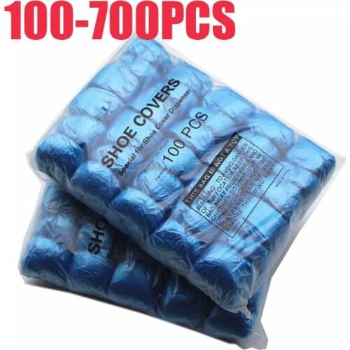 700-100PCS T Buckle PE Shoe Cover Machine Shoe Cover Disposable Convenient And Comfortable Model House High Quality Shoe Cover