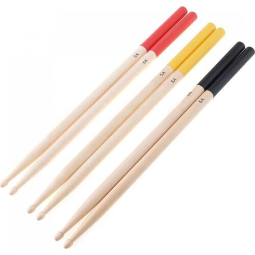 Drumsticks 2pcs/lot 5A Maple Drumsticks Professional Wood Drum Sticks Multiple Color Options for Drum