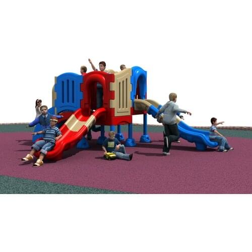 CE/TUV/SGS amusement family/school outdoor plastic playground equipment park slide structrue YLW-OUT171123