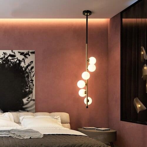 Head of a bed art postmodern contracted sitting room background wall light luxury villa hotel bar lamps and lanterns