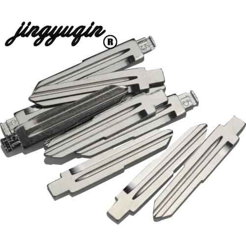 Jingyuqin 10PCS Remote Folding Flip NO.15 Uncut Key Blade For SUZUKI JEEP Chevrolet Spark Buick kia Hyundai Car Key Blank