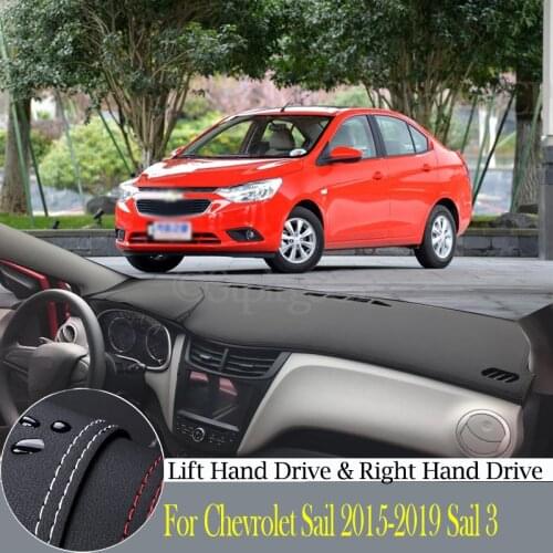Quality leather instrument panel protection pad and light-proof pad for Chevrolet Sail 2015-2019 Sail 3 car styling accessories