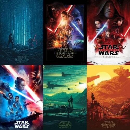 5D DIY Diamond Painting Disney Star Wars Retro Movie Posters Portrait of Star Wars Wall Art Pictures Home Decoration Cuadros