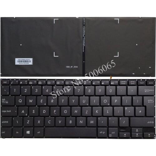 UK laptop Black keyboard for ASUS ZenBook Flip S UX370 UX370U UX370UA U370 Q325U with backlit White/yellow letter