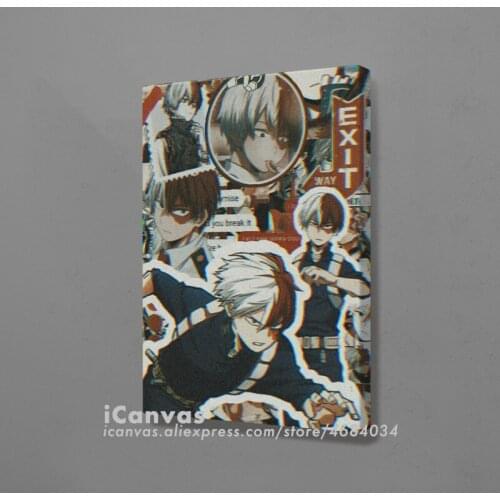 My Hero Academia BNHA Anime Shoto Todoroki Home Decor Canvas Wall Art Decoration Prints Dorm Living Room Bedroom Poster Painting