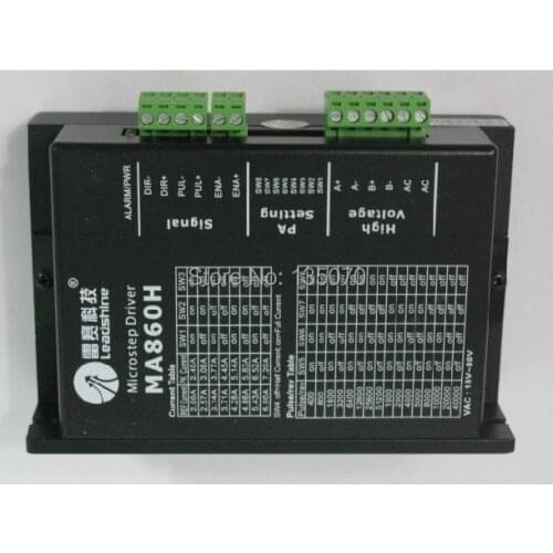 New original Leadshine stepper drive MA860H 2 Phase Analog Stepper Drive; Max 80 VAC or 110 VDC / 7.2A
