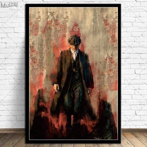 Peaky Blinders Poster Cillian Murphy TV Show Canvas Painting Posters and Prints Wall Art Picture for Living Room Home Decor