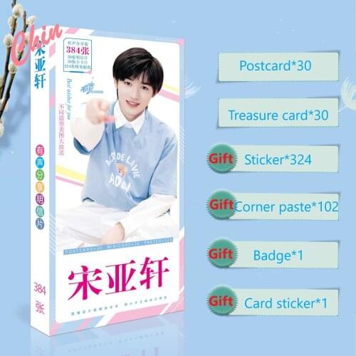 Teens in Times TNT Song Yaxuan Postcard Present Stickers Badge Shi Dai Shao Nian Tuan songyaxuan Star Around Fan Collection Gift