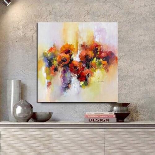 Watercolor Poster Red Poppies Flower Oil Painting Print on Canvas Pop Art Abstract Modern Cuadros Wall Picture for Living Room